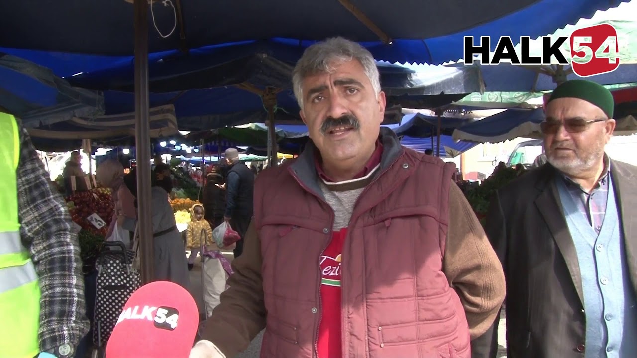 Çarşamba Pazarı’nda esnaf ‘Yaktın Bizi Korona’ diye feryat ediyor