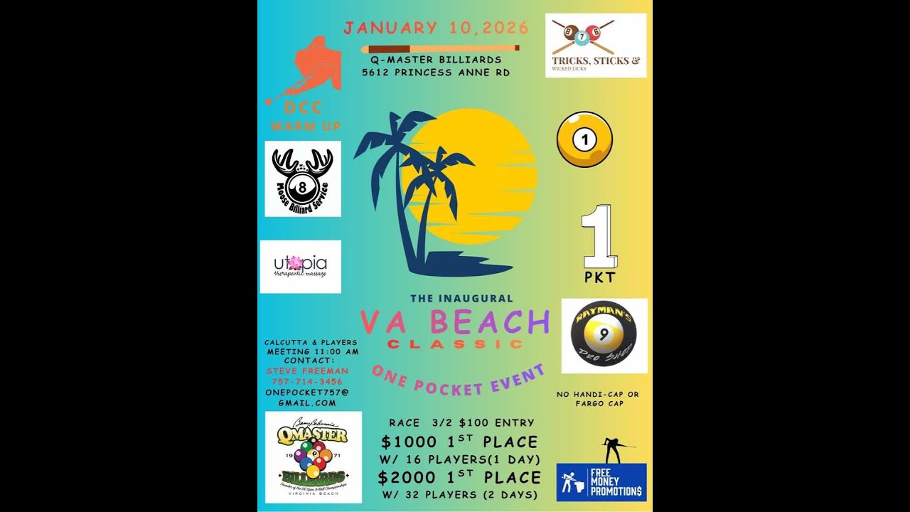 Virginia Beach One Pocket Final Four