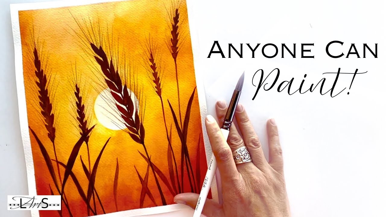 SIMPLE, STRIKING, & FUN!! 😍 Must Try Easy Beginner Friendly Step-by-Step Silhouette Watercolor!