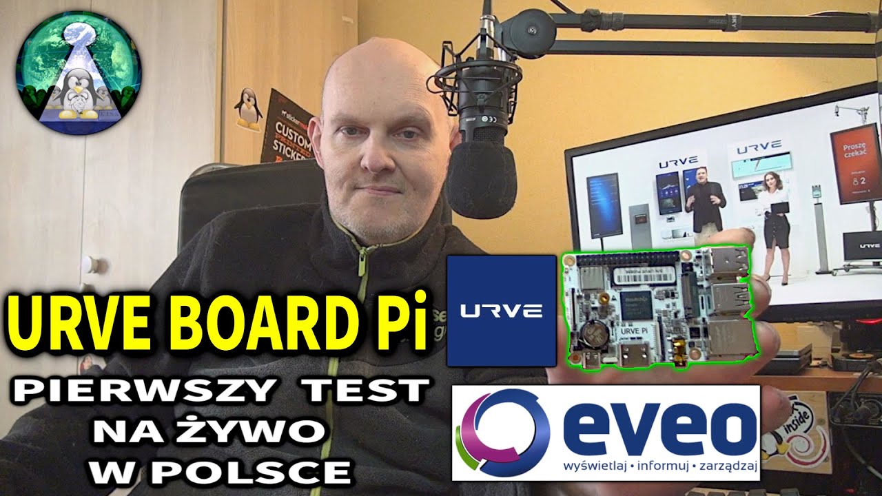 Test URVE BOARD Pi V2 - Polska alternatywa dla Raspberry Pi 3B/4B ARM Rockchip 3566 A55 i MALI G52.