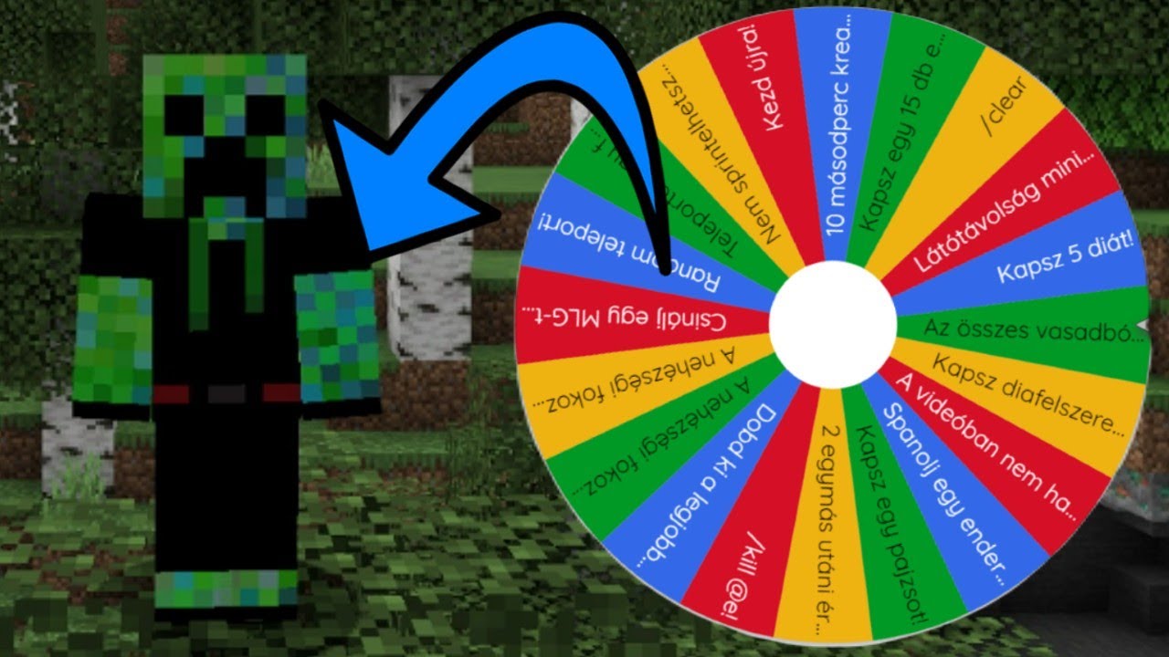 Minecraft, de egy szerencsekerék irányít!