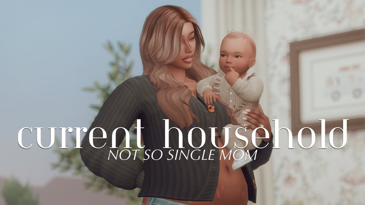 уютная нынешняя семья: (не очень) мать-одиночка || The Sims 4