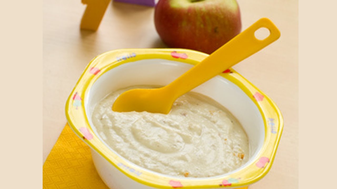 AVENA CON MANZANA - recetas nutritivas para bebes Hecho x Mama