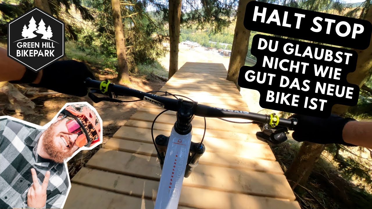 Green Hill Bikepark bester Bikepark, Jumpline, Mondraker Superfoxy Testen