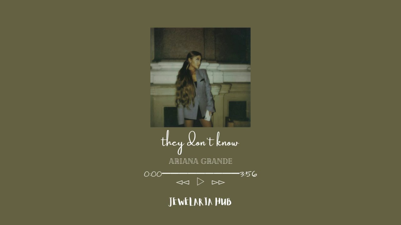 they don't know - ariana grande (slowed + reverb)