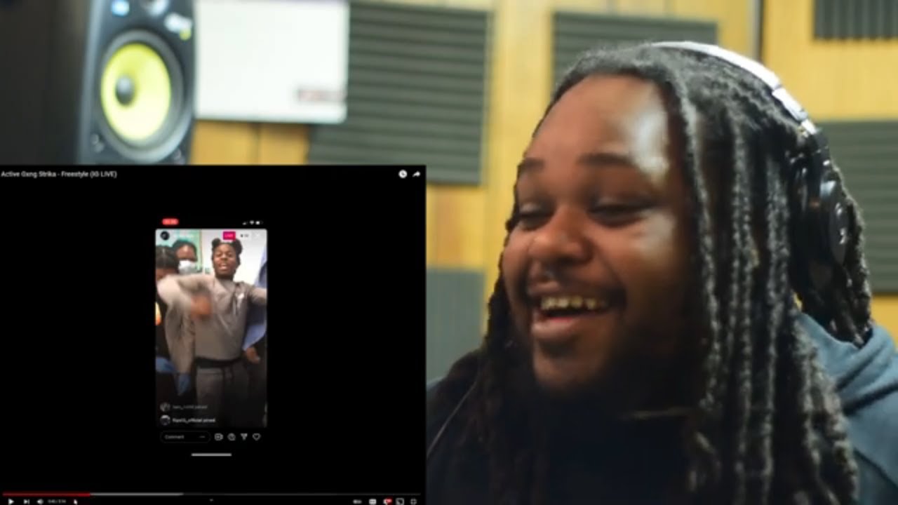 #CharlieRed989 | #ActiveGxng Strika - Freestyle (IG LIVE) American Reaction