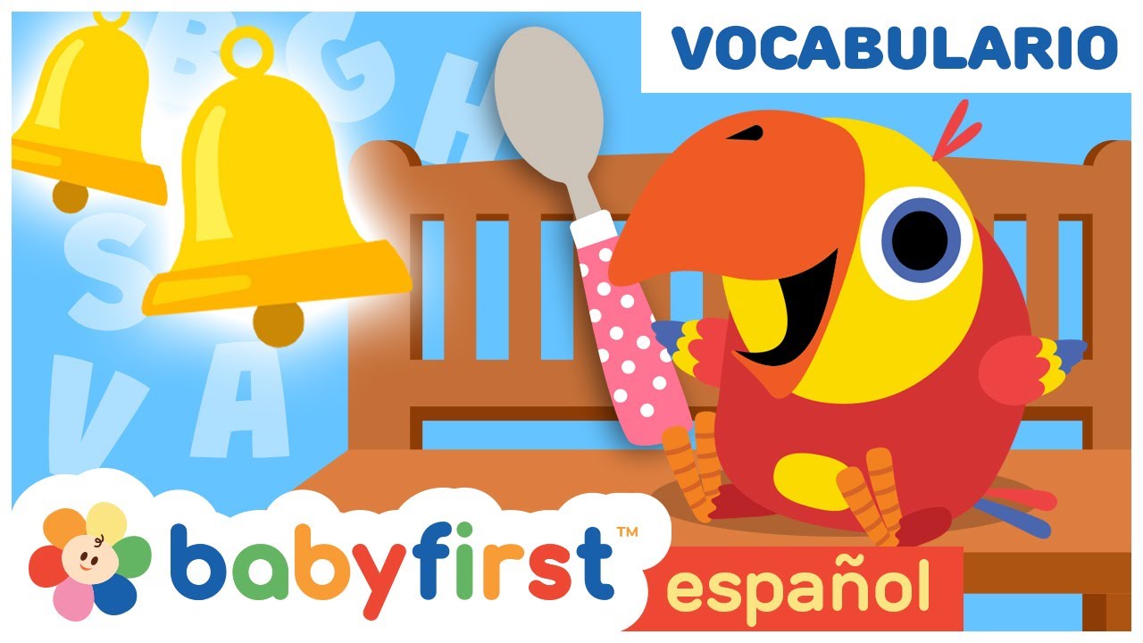 Larry el loro en espa&ntilde;ol | Aprender Nuevas Palabras | Vocabulario para Ni&ntilde;os | Baby First Espa&ntilde;ol