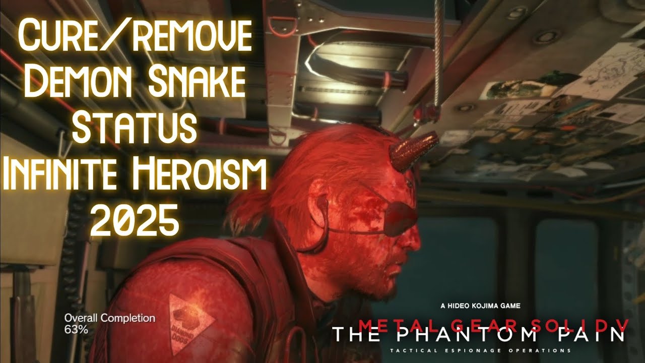 How to remove Demon Snake status [ infinite Heroism Glitch ] - MGS V - The Phantom Pain