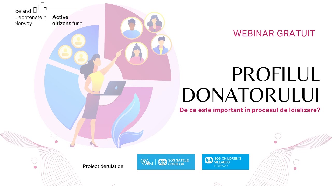 SOS Satele Copiilor - WEBINAR: Profilul donatorului. De ce este important în procesul de loializare
