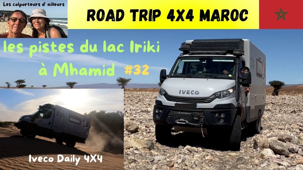 #maroc #roadtrip# #offroad: Sur les Pistes du Lac Iriki à Mhamid. #voyage #ivecodaily4x4 #camper4x4.