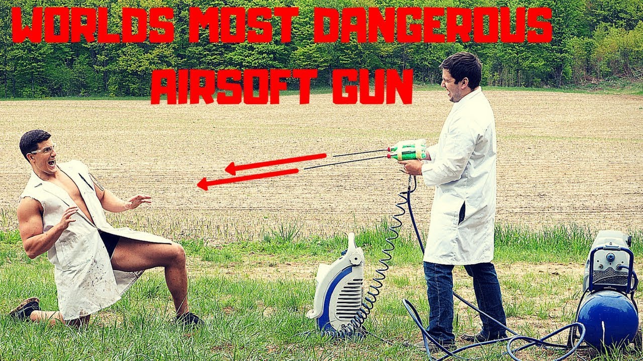Shot by the World's Most POWERFUL Airsoft Gun | Dangerous Homemade Airsoft Guns Experiment