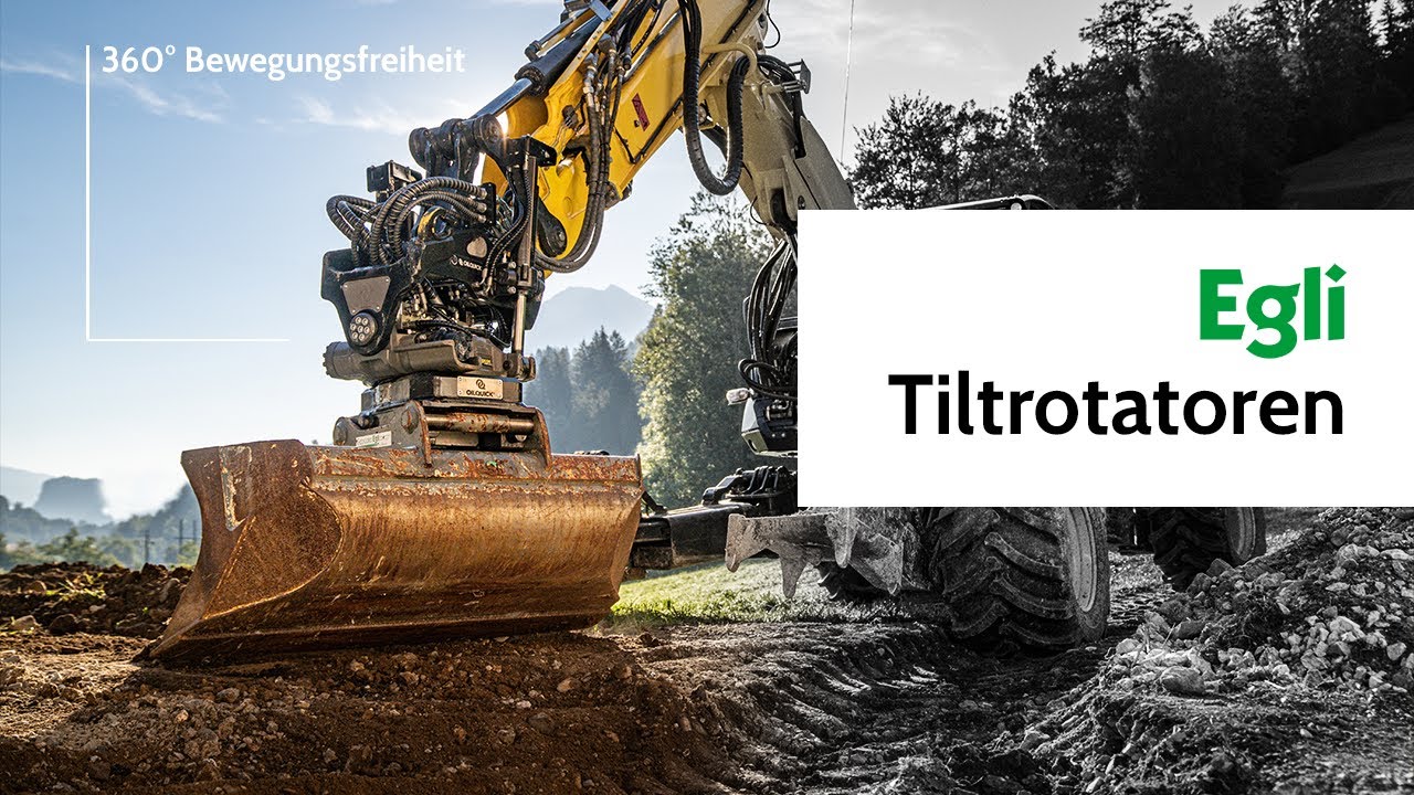Tiltrotatoren im Einsatz an verschiedenen Baggerarten
