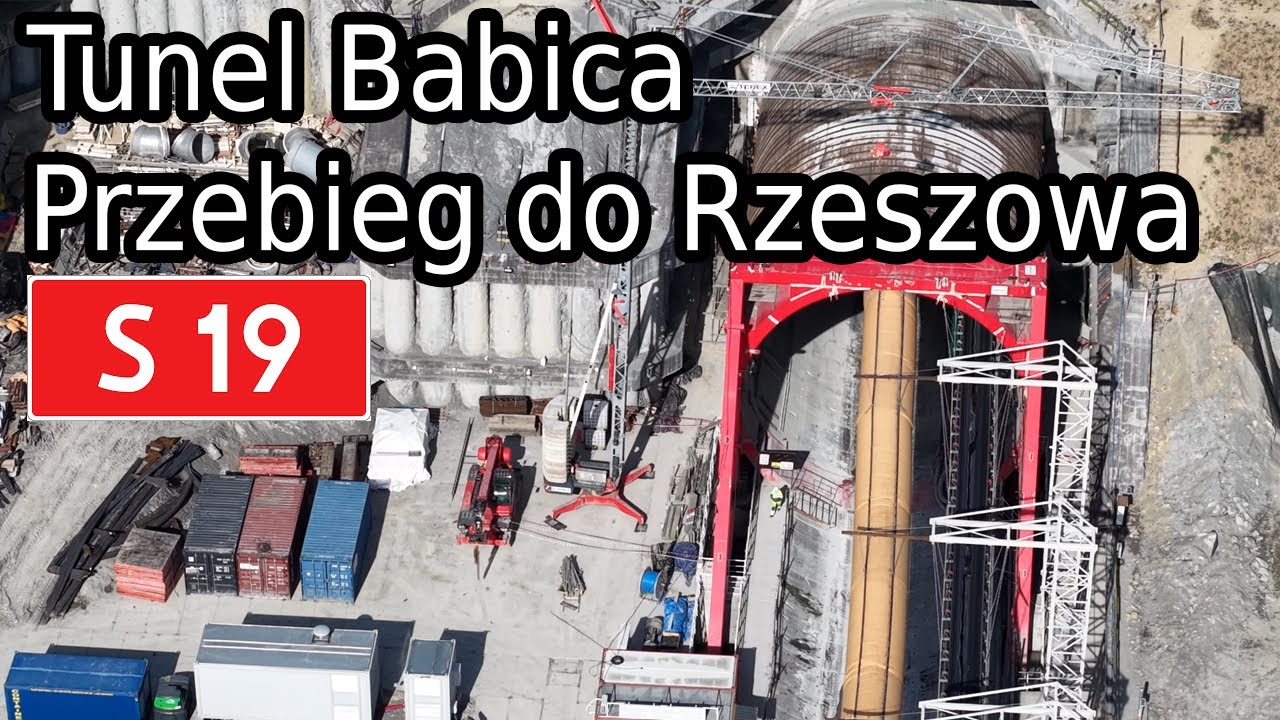 Droga ekspresowa S19 - Tunel w Babicy, postępy do Rzeszowa Południe - marzec 2025
