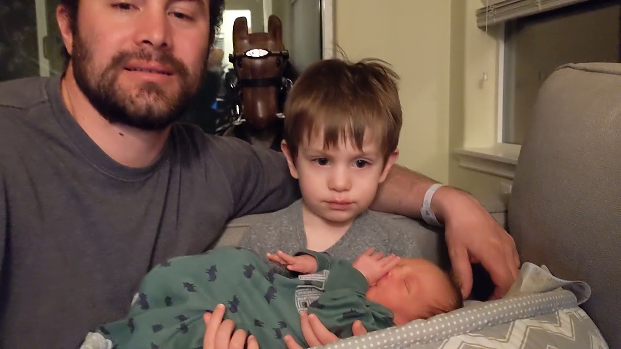 David holds + feeds baby Ryan for the 1st time ||  27 April 2021