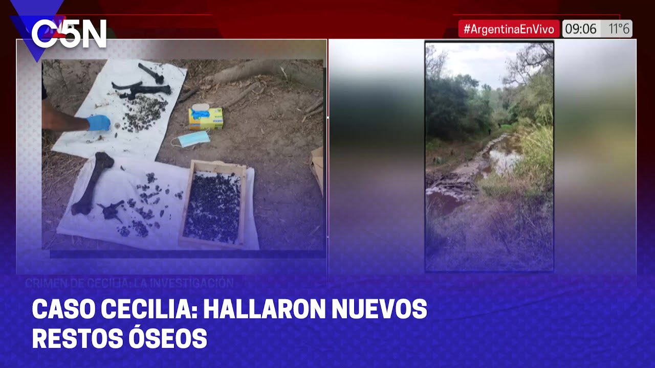 CASO CECILIA: HALLARON nuevos RESTOS &Oacute;SEOS