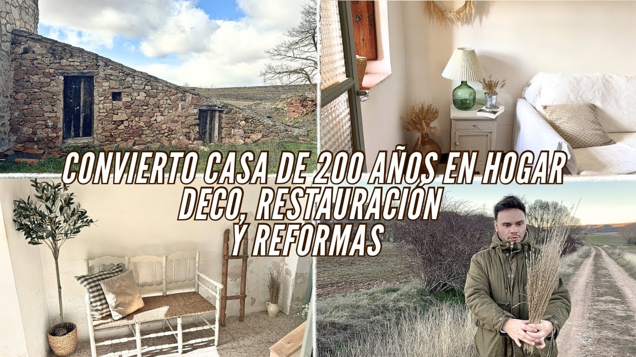 #17 Compro CASA de 200 años y la convierto en HOGAR 🏡 Decoración, reformas, pintura 🌿 Tiendas deco