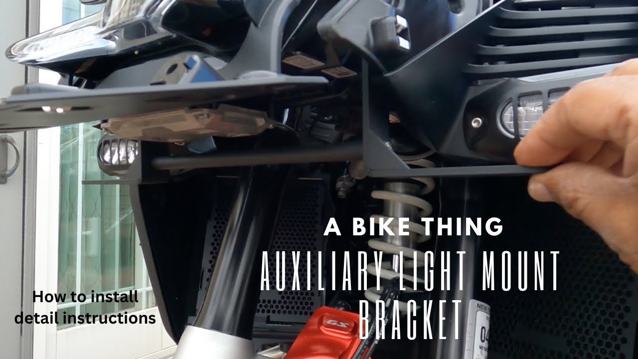 The Ultimate BMW R1300 GSA Upgrade: ABikeThing Light Mount Install