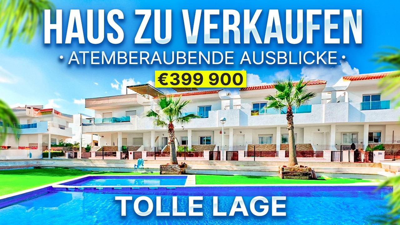 Schönes Haus zum Wohnen in Spanien. Schwimmbad, Parkplatz, große Terrasse mit atemberaubendem Blick