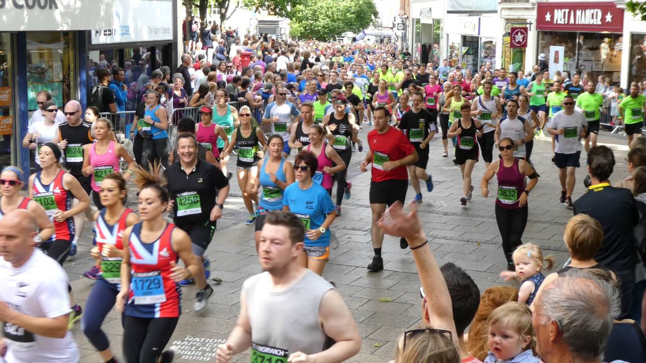 Run Norwich 10K 2016 All Runners  4K HD