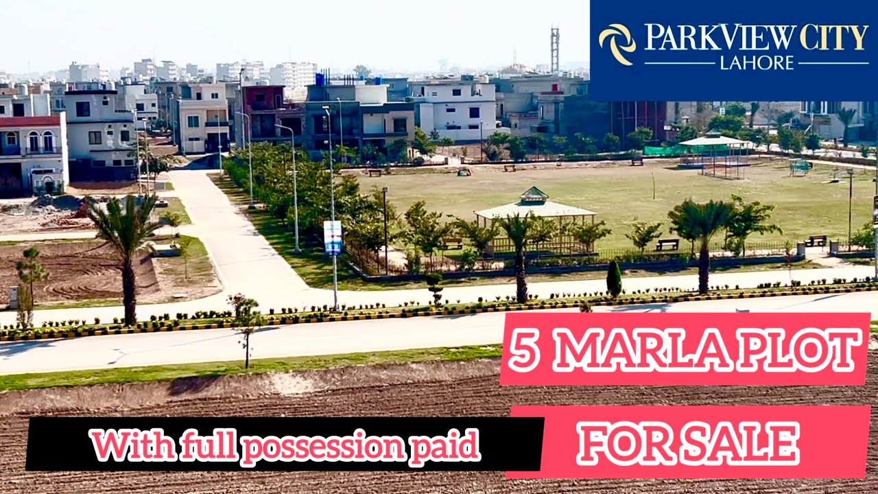 5 MARLA PLOT FOR SALE IN DIAMOND BLOCK PARK VIEW CITY LAHORE