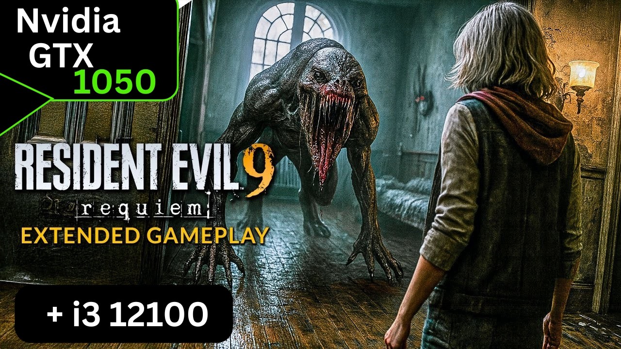 Resident Evil Requiem - GTX 1050 Benchmark - Best Settings Test on 1080p and 720p