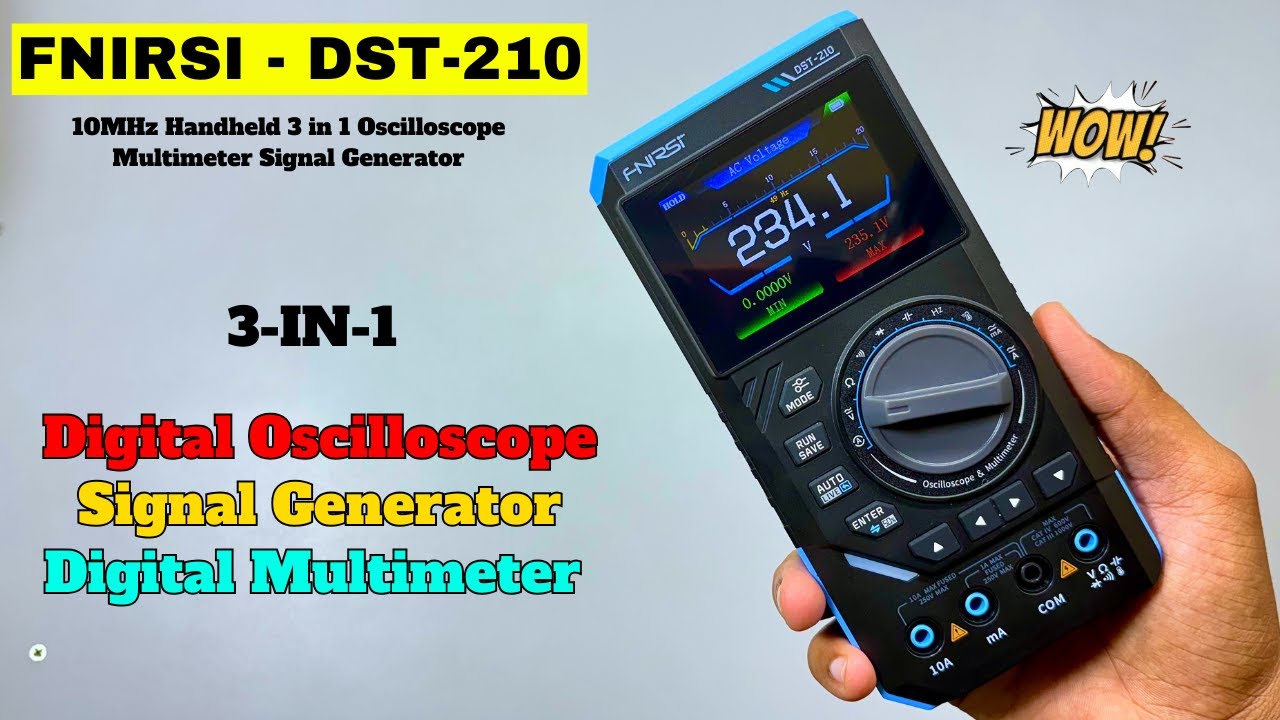 FNIRSI DST-210 Handheld 3-IN-1 Multimeter Oscilloscope Signal Generator | FNIRSI Oscilloscope
