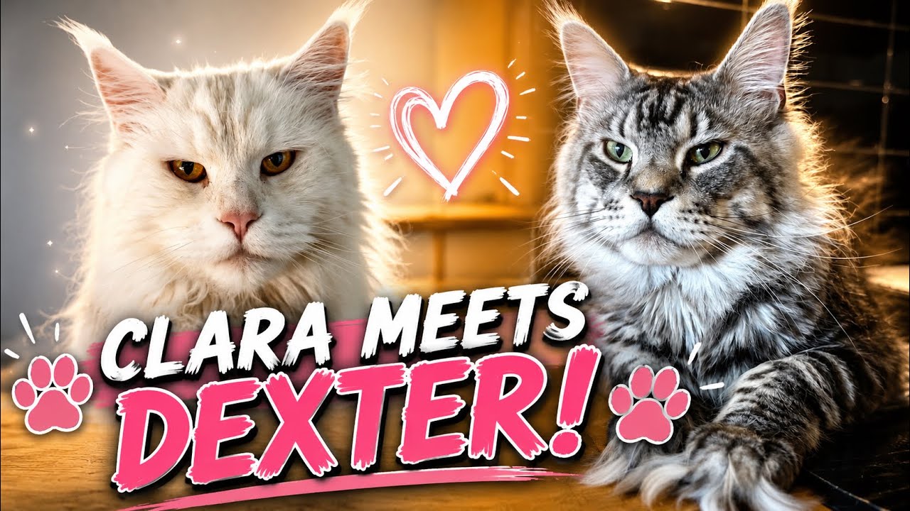 Taking Our Maine Coon Clara to Meet Her Future Boyfriend! 