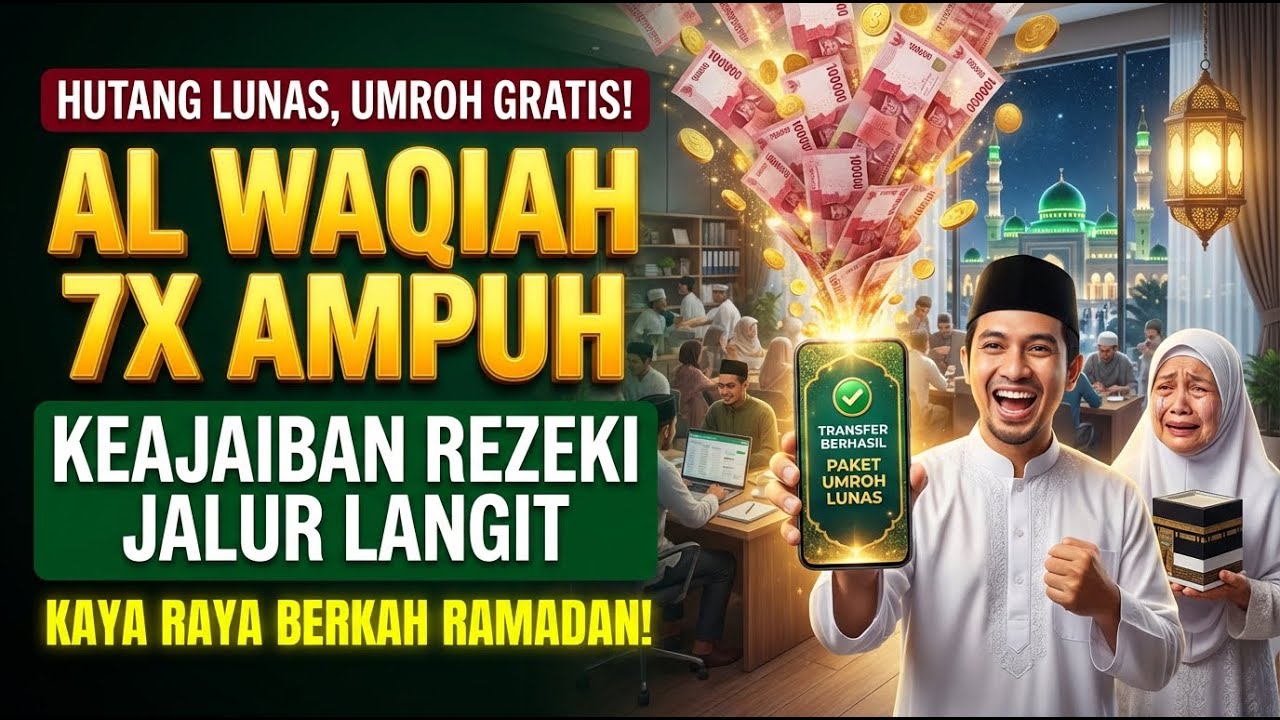 Surat Al Waqiah 7x Deraskan Rezeki Penutup Segala Beban Finansial