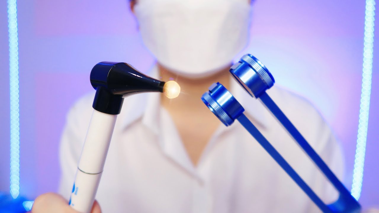 ASMR Sleepy Ear Surgery, Ear Cleaning & Hearing Test with Tuning Fork