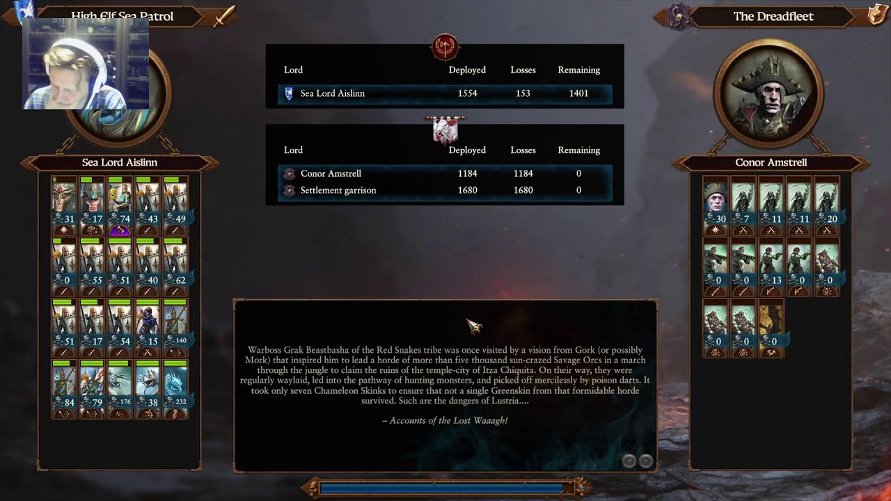 Warhammer Total War. Летсплей Высшие Эльфы. Морской Лорд Аэслинн. На родину! Часть 2.