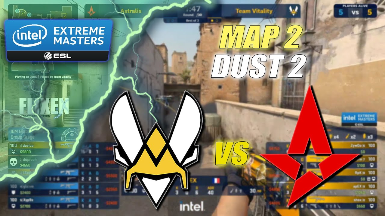 Vitality vs Astralis - IEM Finals - Dust 2 - Full match CS:GO