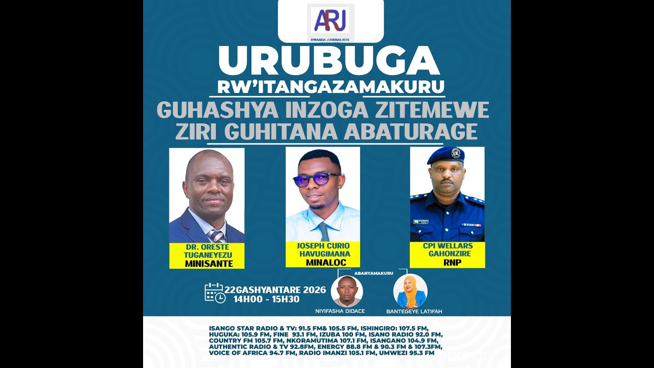 URUBUGA RW' ITANGAZAMAKURU : GUHASHYA INZOGA ZITEMEWE ZIRI GUHITANA ABATURAGE