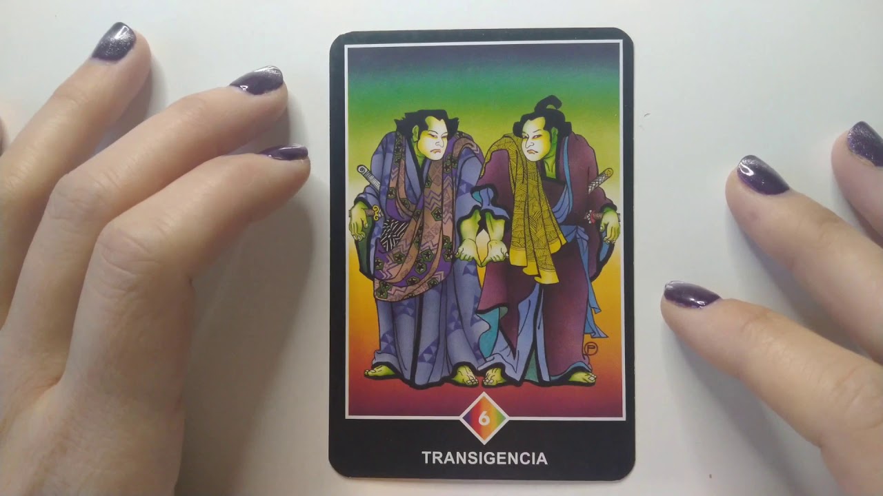 Tarot Osho Zen. Seis de Arco Iris. PALO DE LO FÍSICO. TRANSIGENCIA.