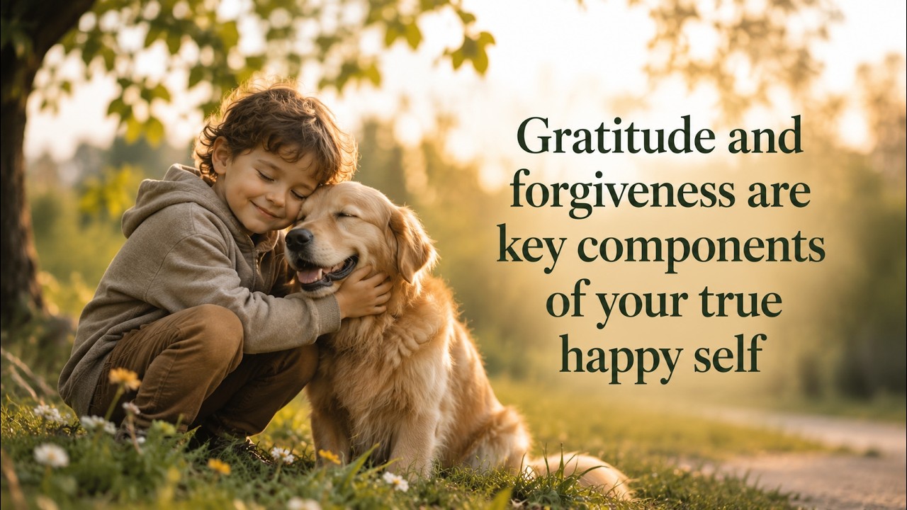 Gratitude and forgiveness are key components of your true happy self