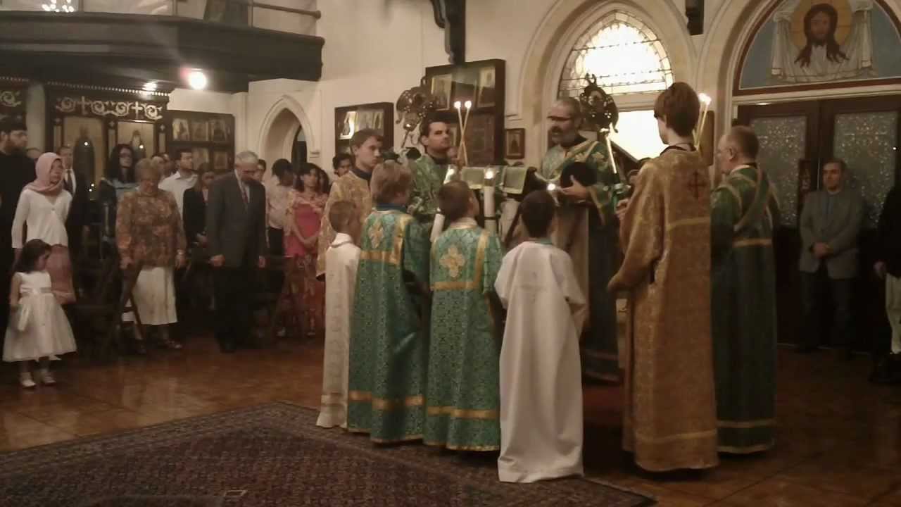 Archdeacon Michael Suvak reads the Gospel