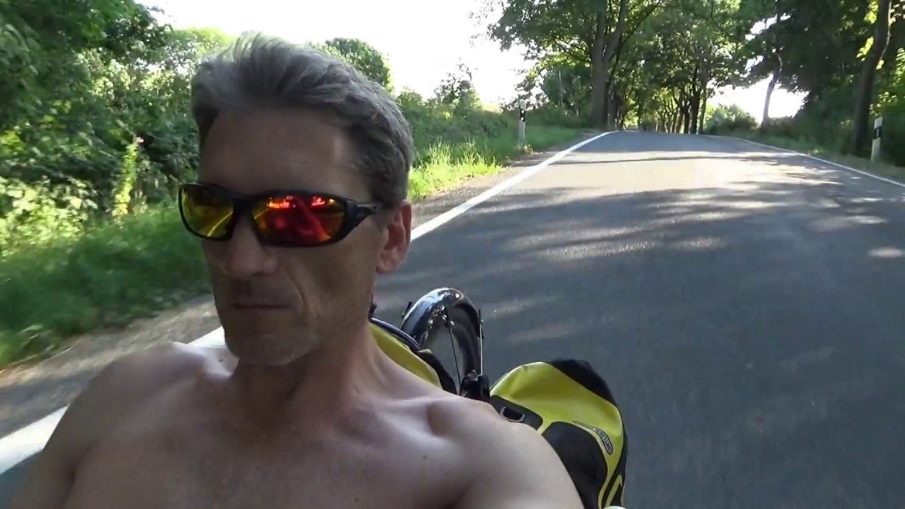 Cycling across Rügen on Scorpion Trikes