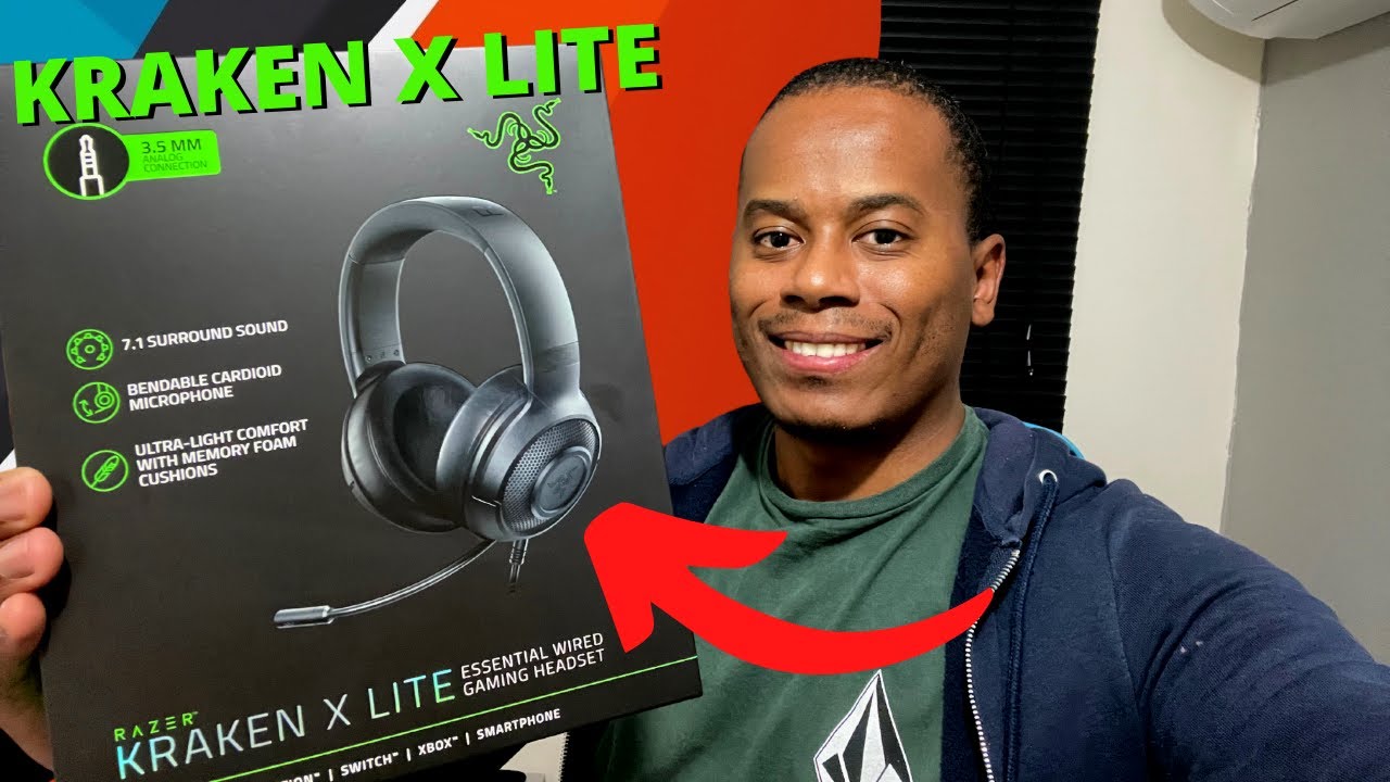 RAZER KRAKEN X LITE É BOM? UNBOXING E PRIMEIRAS IMPRESSÕES | O MARCELO