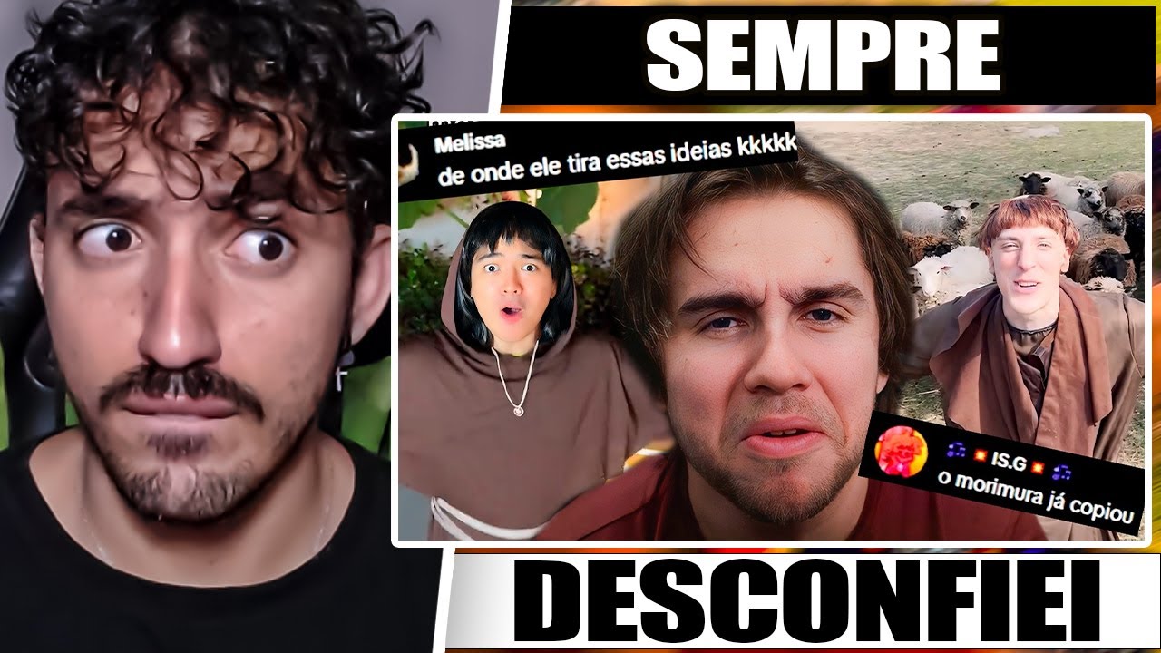 a NORMALIZAÇÃO do PLÁGIO no tiktok | Leozin React
