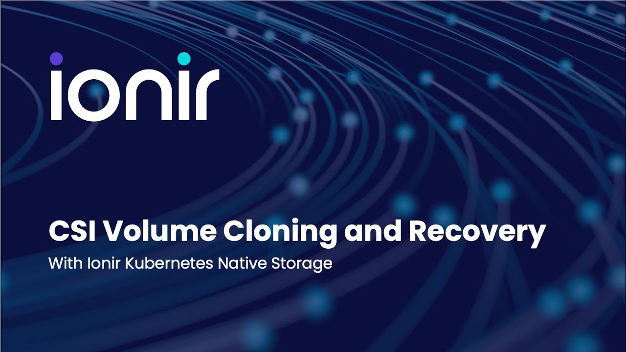 Ionir Kubernetes Native Data Platform Cloning and Recovering MongoDB