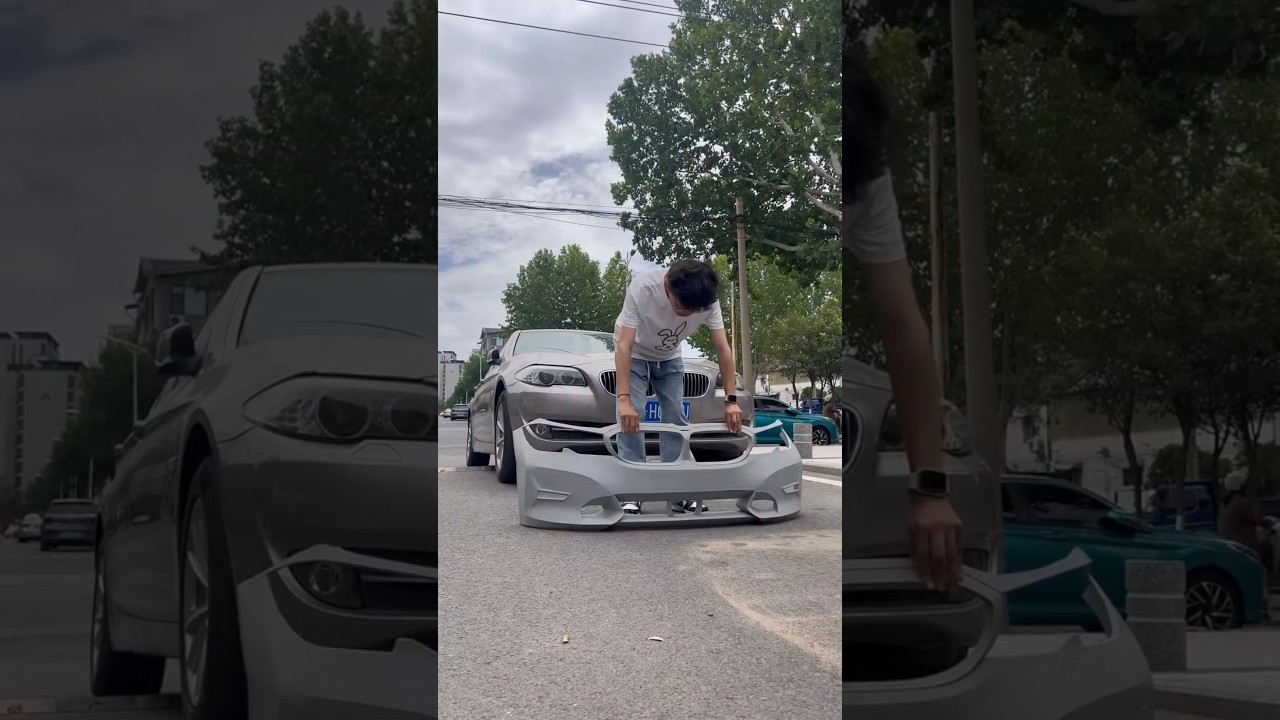 Custom 3dprinted BMW car bumper kit 😱 on the Dowell 3dprinter #3dprinting #bmw #car