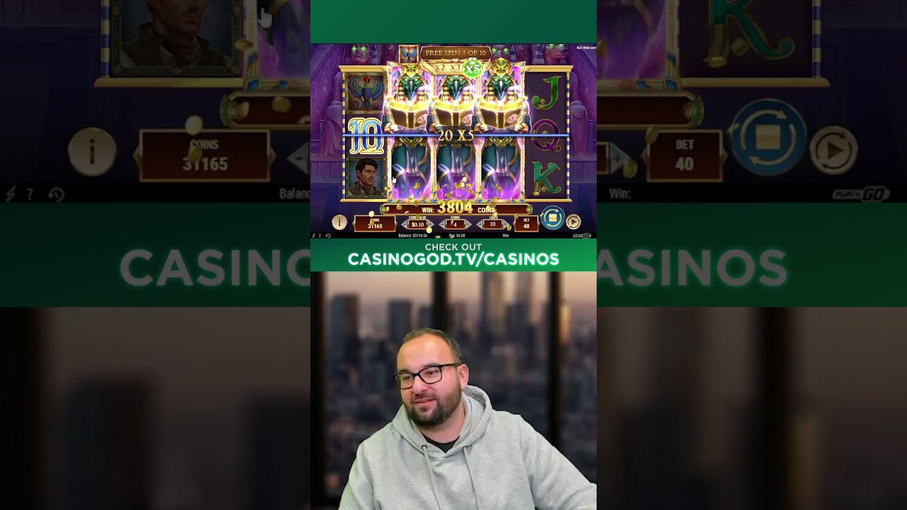 MY FIRST HUGE WIN ON AMULET OF DEAD!! 