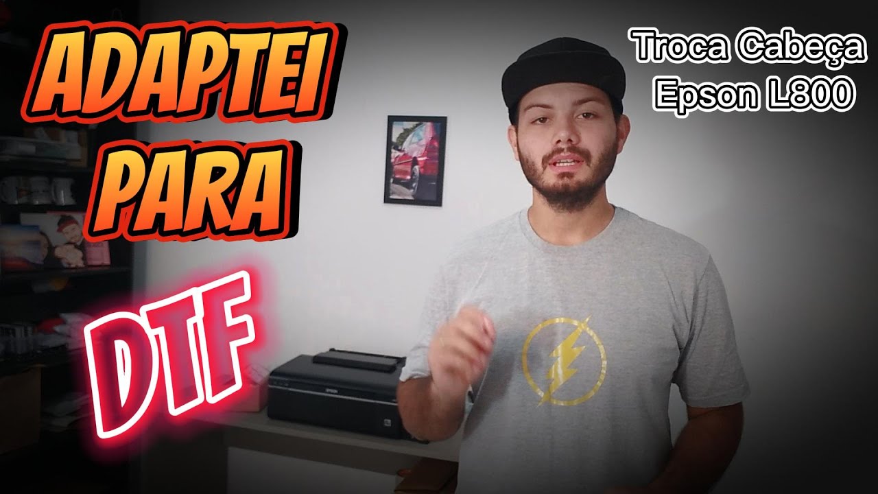 Troca da Cabeça de Impressão Epson L800 e Como Adaptei ela Para DTF