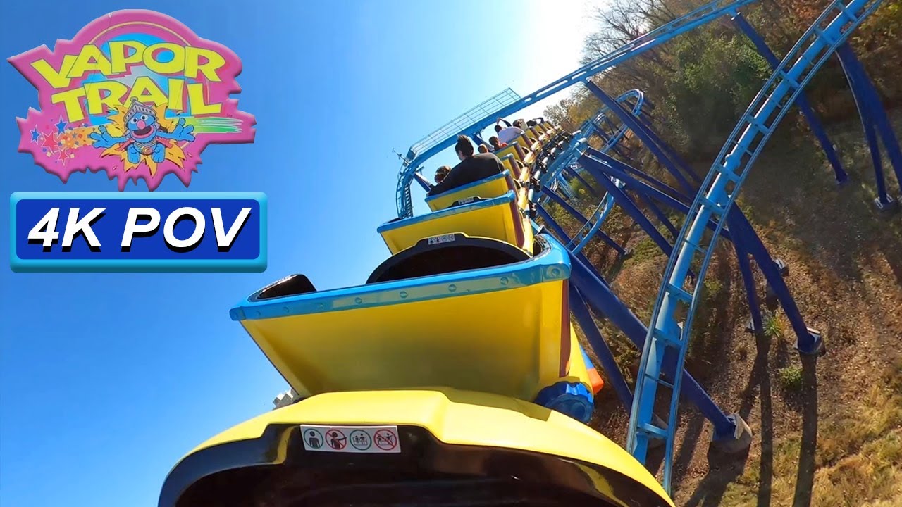 Vapor Trail (4K Back Seat POV)- Sesame Place, Langhorne, PA