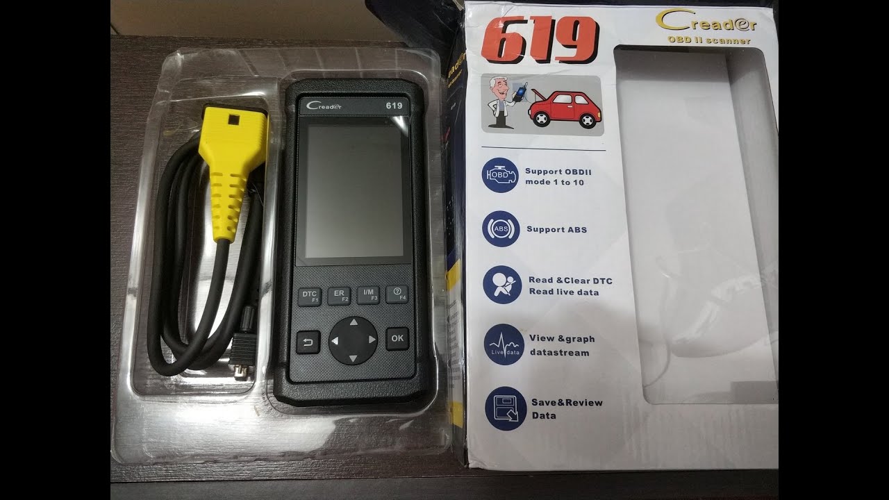 Unboxing Scanner Launch Creader 619 parte 1
