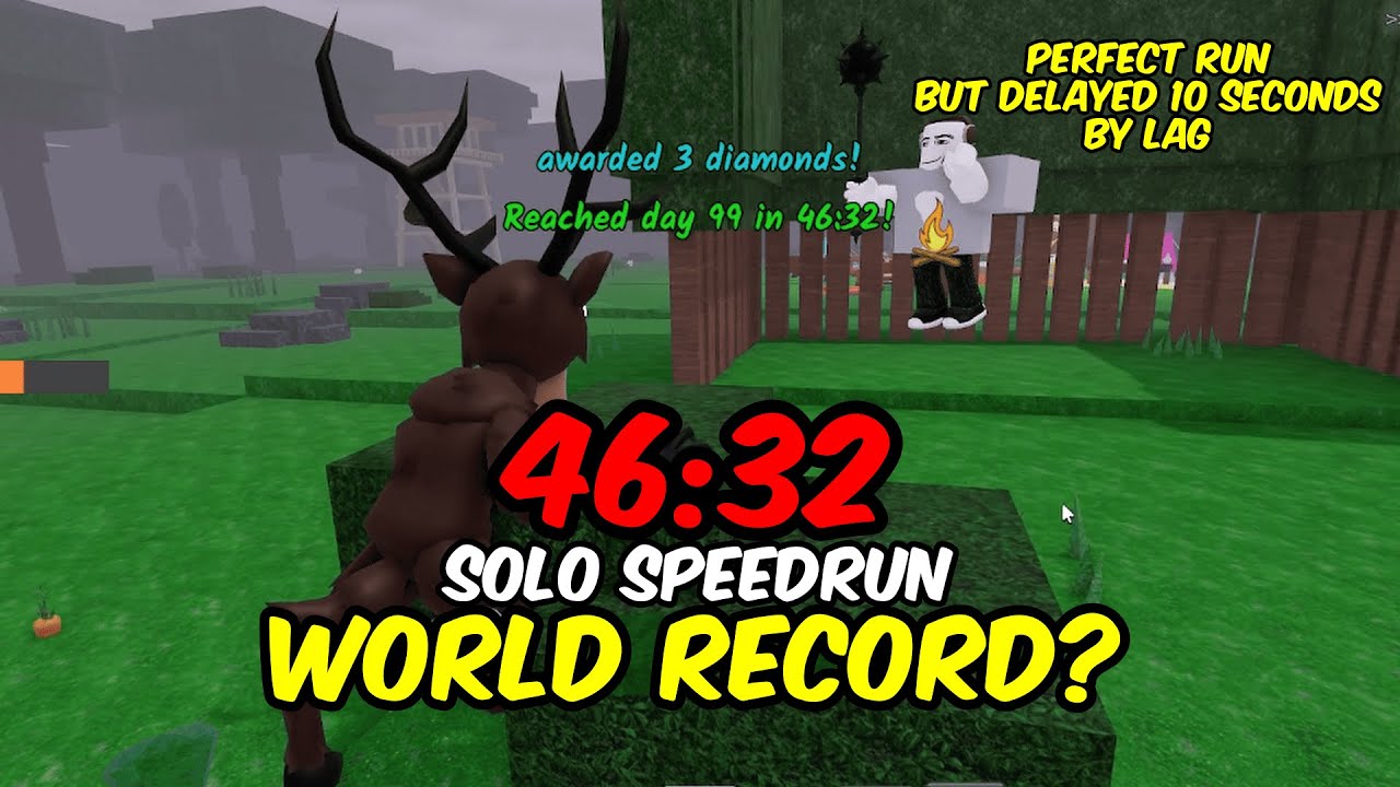 99 Nights in the Forest SOLO SPEEDRUN 46:32 Full Gameplay | Roblox