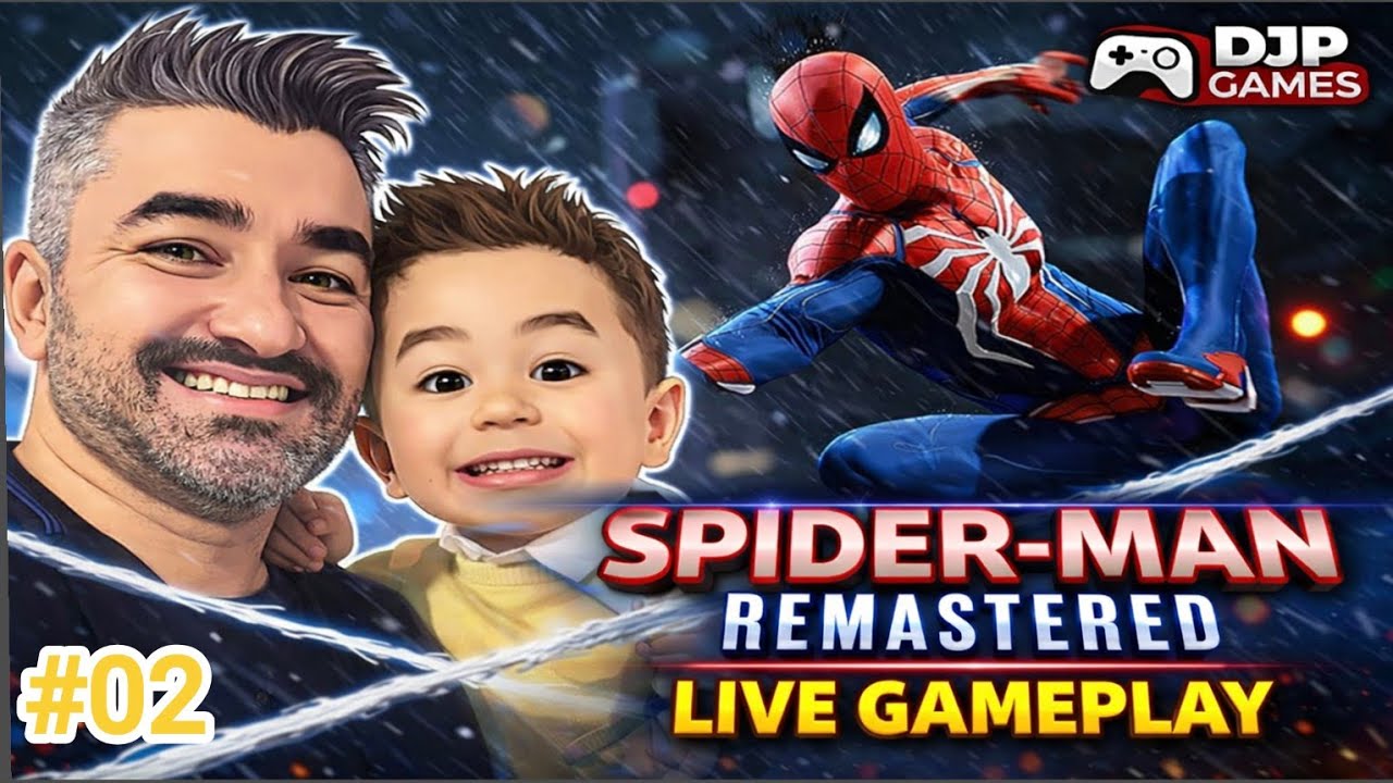 Spider-Man Remastered (PS5) - Live Gameplay com meu filho #02