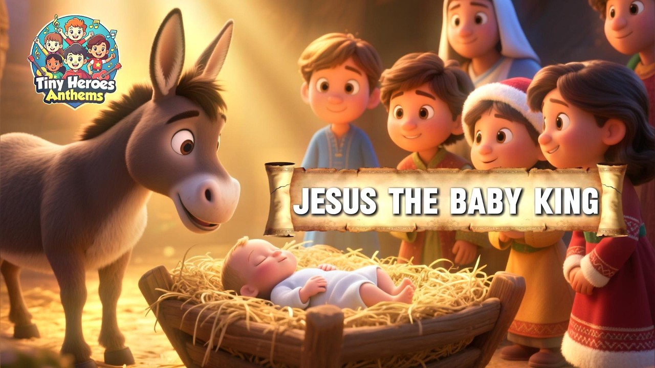 👶👑 Jesus the Baby King | Christmas Bible Song for Kids | Christian Kids Music | Tiny Heroes Anthems
