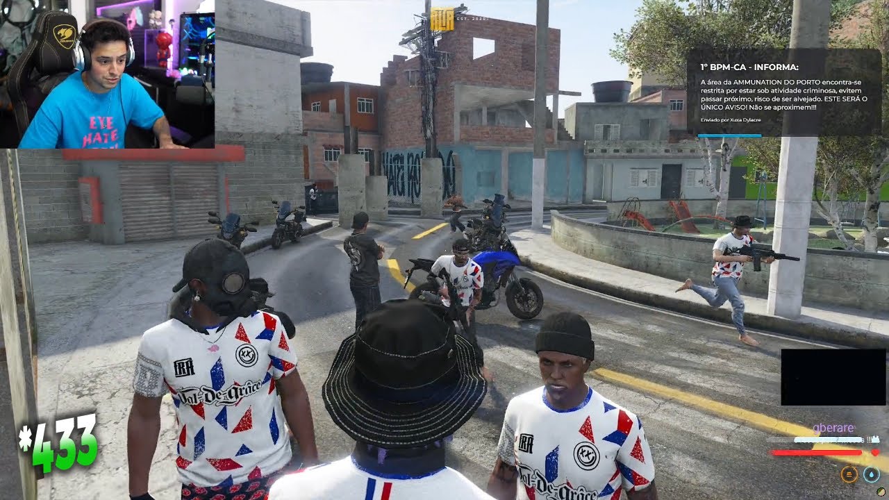 CONNOR ESTÁ DE VOLTA A ATIVA NA FAVELA DA FRANÇA! SEGUNDOU! SÓ VAMOS! GTA RP *433