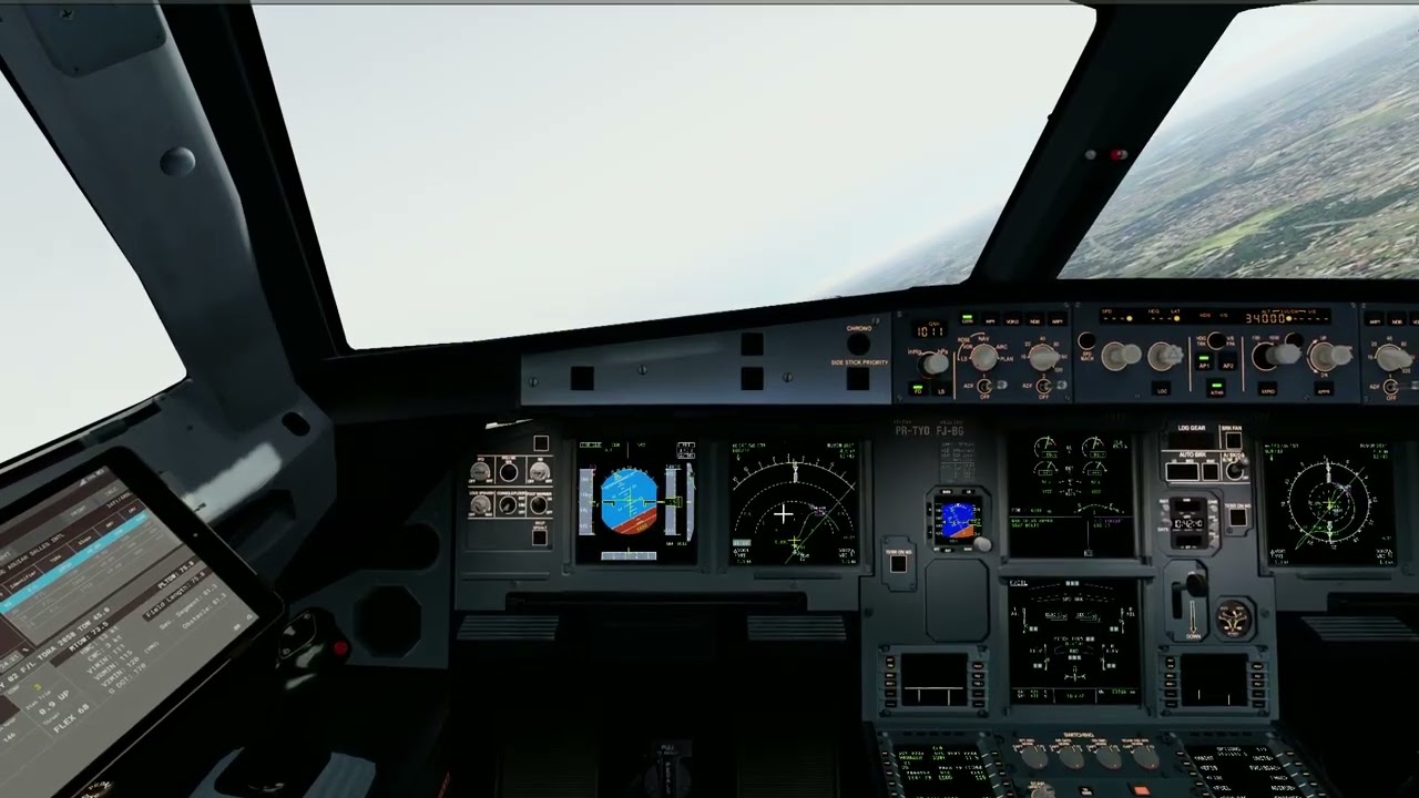 Airbus A320-214 FSlabs LATAM Airlines takeoff from BSVT (Vitória) P3Dv.5