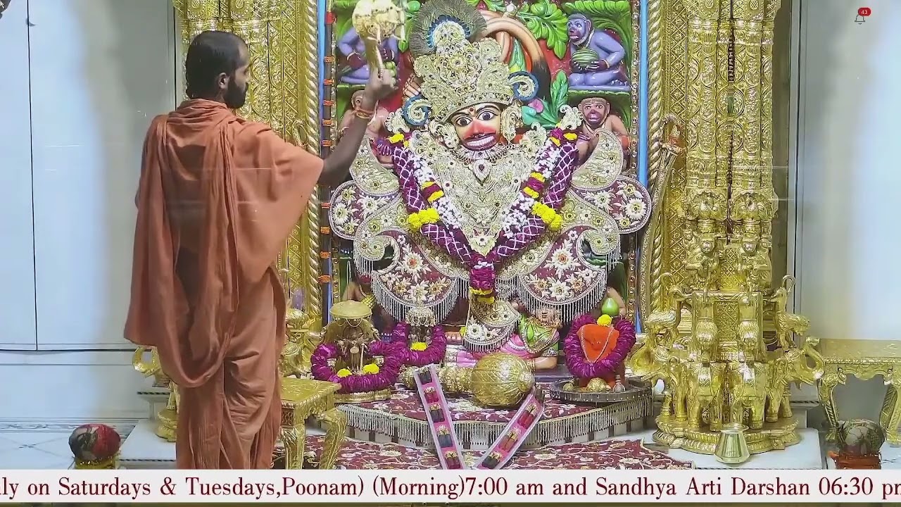 Shangar Aarti Darshan Salangpur Date 02 01 2024